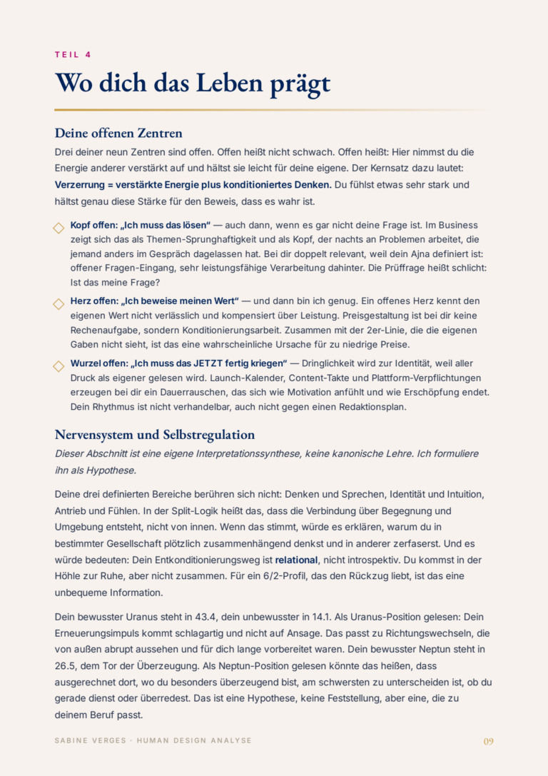 Beispielseite aus einem save-Analyse-Booklet: Wo dich das Leben prägt